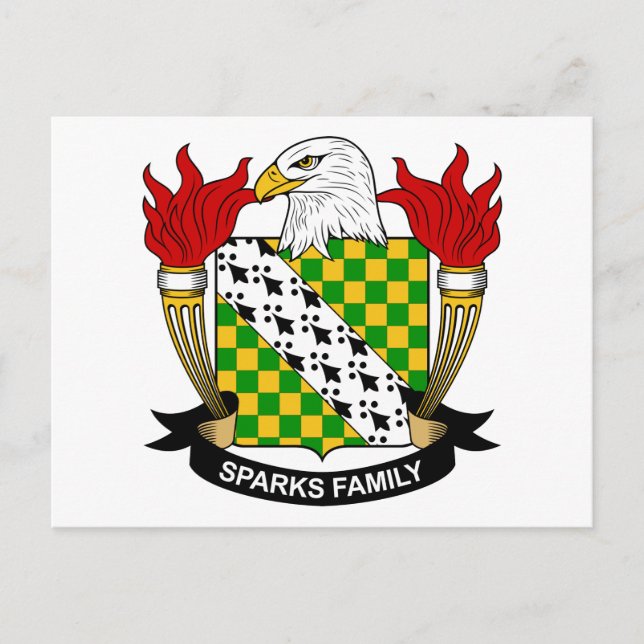 Carte Postale Sparks Family Crest (Devant)