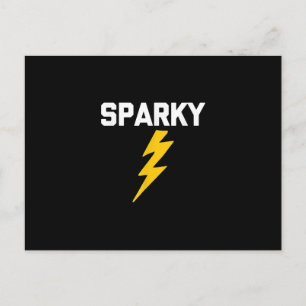 Carte Postale Sparky  Citation drôle Sarcasme Cadeau Électricien