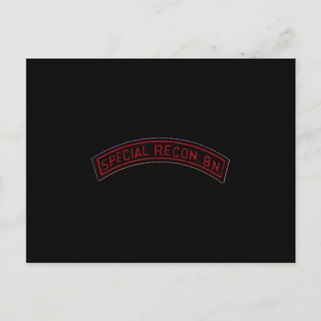 Carte Postale Spécial Recon BN (Devant)