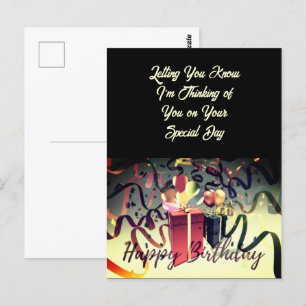 Carte postale spéciale Joyeux Anniversaire