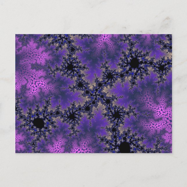 Carte Postale Speckle mauve métallique (Devant)