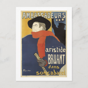 Carte Postale Spectacle de cabaret vintage