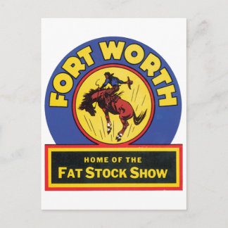 Carte Postale Spectacle du Stock de graisses Forth Worth
