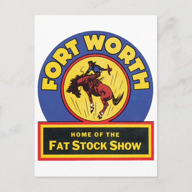 Carte Postale Spectacle du Stock de graisses Forth Worth (Devant)