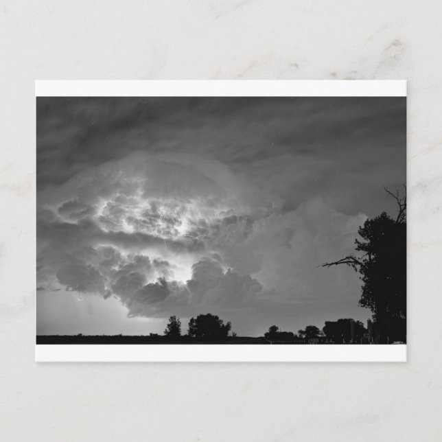 Carte Postale Spectacle lumineux noir et blanc (Devant)