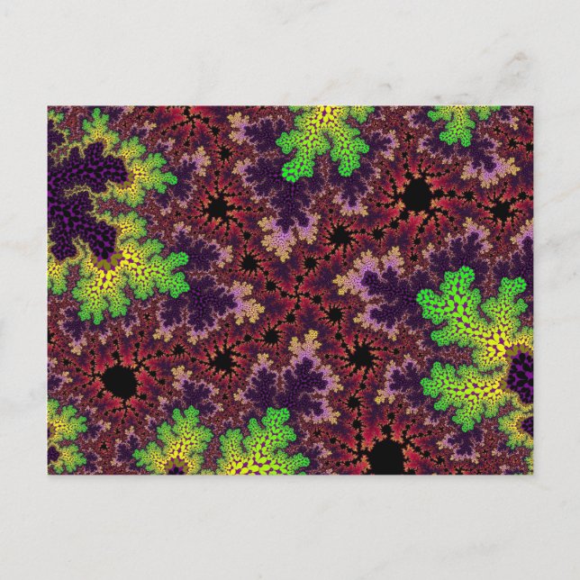 Carte Postale Spectre vert et violet (Devant)