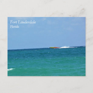 Carte Postale Speed Boat, fort Lauderdale, Floride