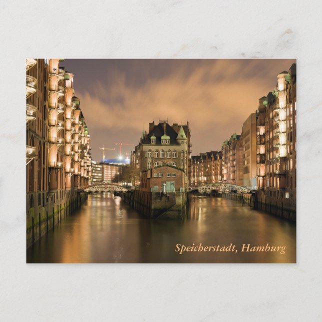 Carte Postale Speicherstadt, Hambourg (Devant)