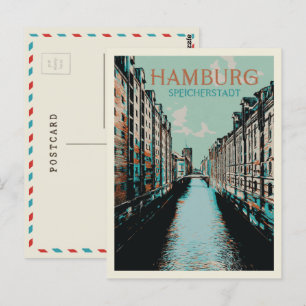 Carte Postale Speicherstadt Hamburg - Iconic Warehouse District