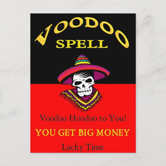 Carte Postale Spell Voodoo Big Money (Devant)