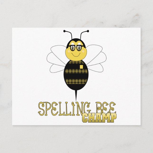Carte Postale Spelling Bee Champ (Devant)