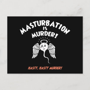 Carte Postale Spermicide ! Poignée rouge !