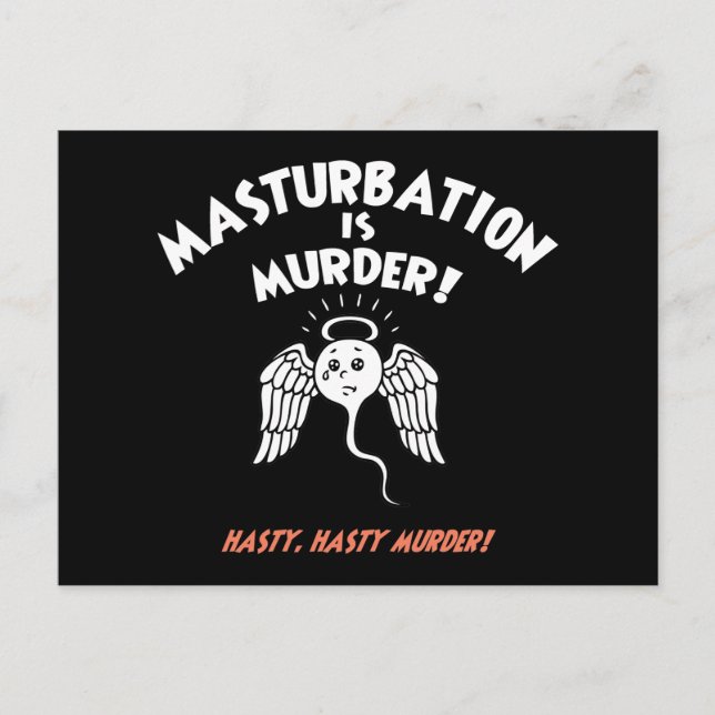 Carte Postale Spermicide ! Poignée rouge ! (Devant)