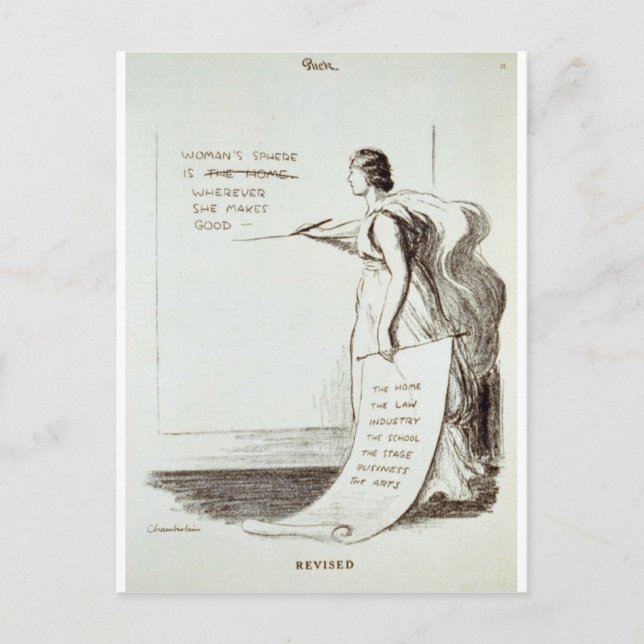 Carte Postale Sphère féminin révisé (Devant)