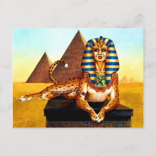 Carte Postale Sphinx aux yeux dorés