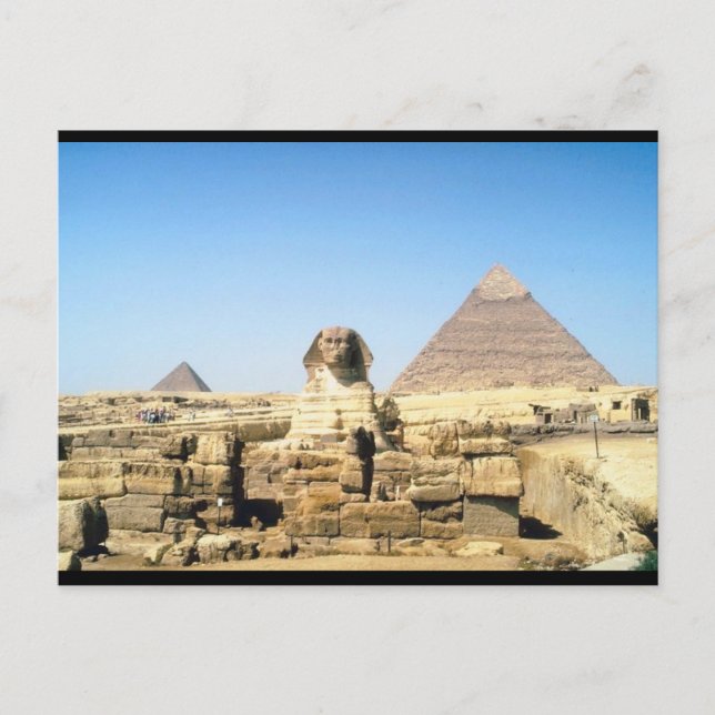 Carte Postale Sphinx et Pyramide (Devant)