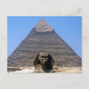 Carte Postale sphinx khafre ciel