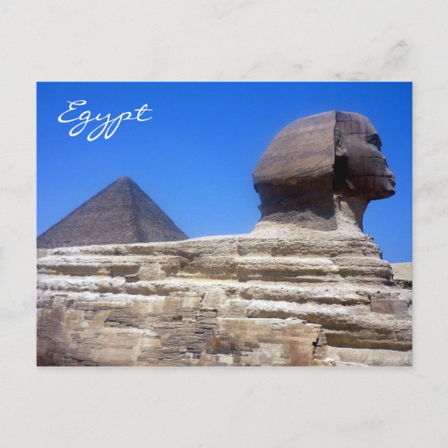 Carte Postale sphinx pyramide (Devant)