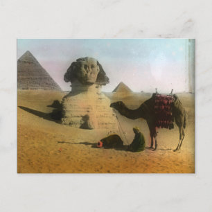 Carte postale Sphnix et Pyramide