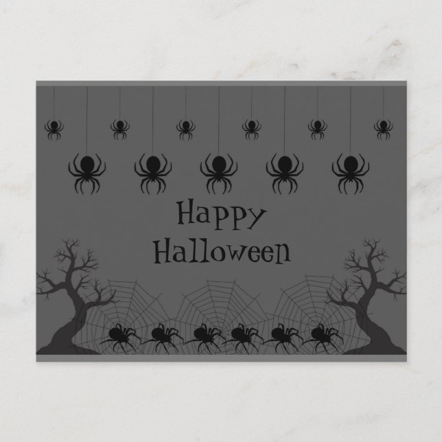 Carte postale Spider Halloween (Devant)