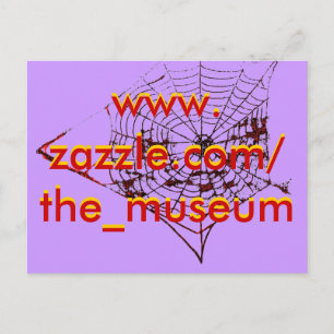 Carte Postale Spider Web Le MUSÉE Zazzle le_musée