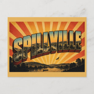 Carte Postale Spillville Iowa Vallée de la rivière Turkey Collin