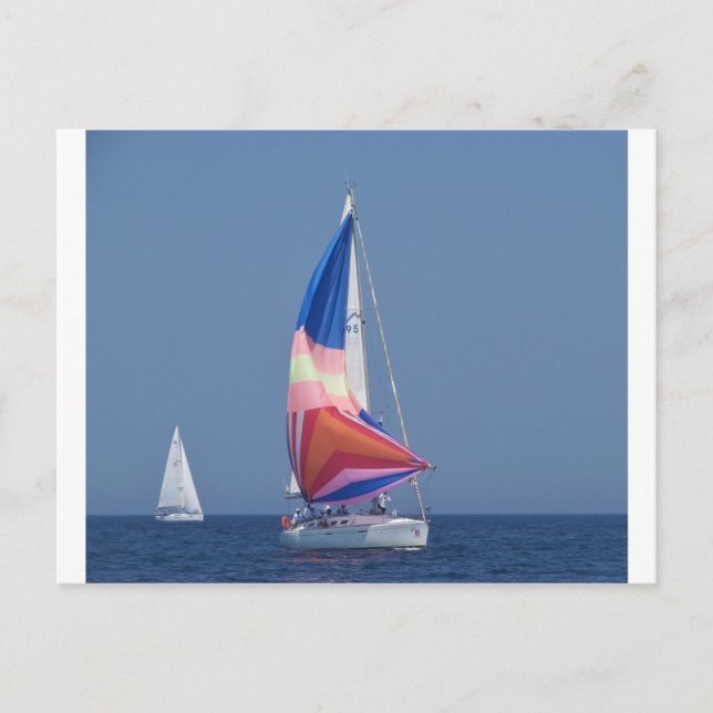 Carte Postale Spinnaker multicolore (Devant)