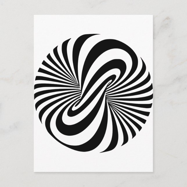 Carte Postale Spiral optique 3D (Devant)