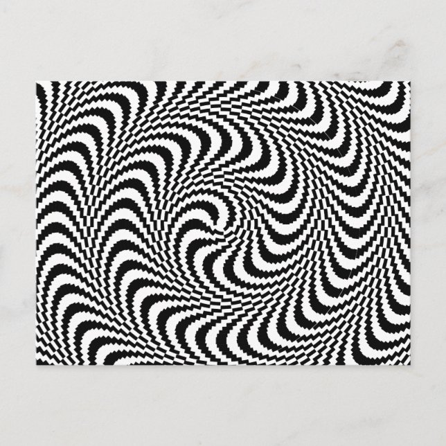 Carte Postale Spirale de bloc optique colorable (Devant)