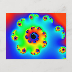 Carte Postale Spirale de fleurs 1