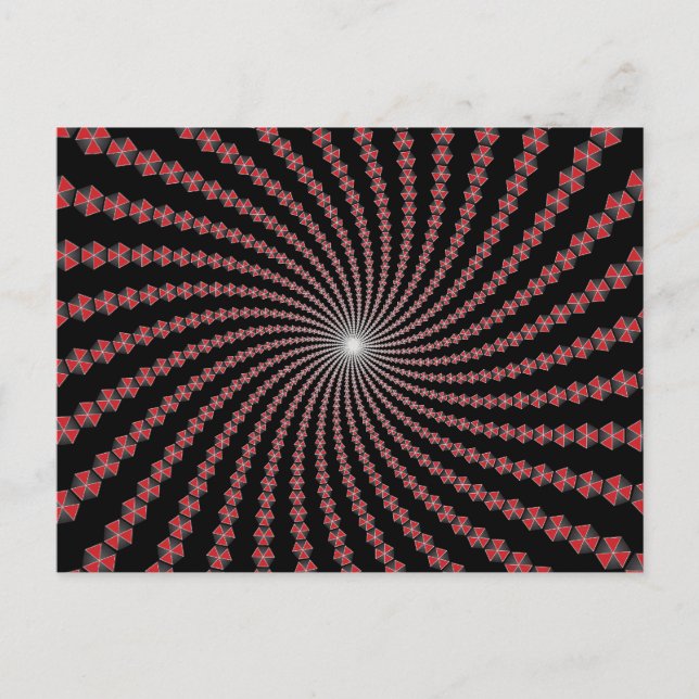 Carte Postale Spirale des trains : Art vectoriel : (Devant)