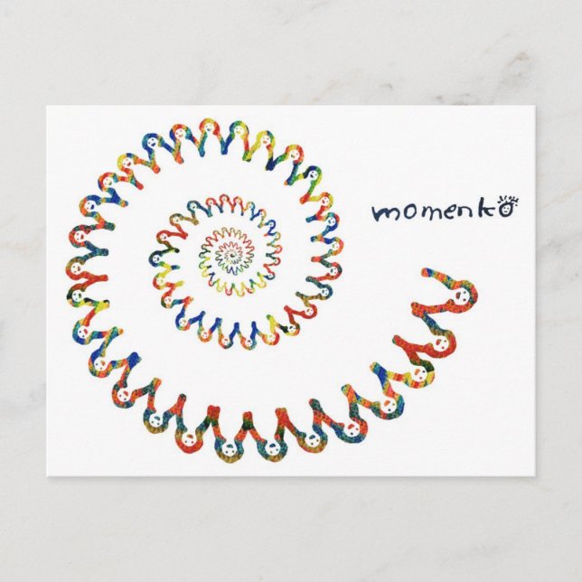 Carte Postale spirale du sourire (Devant)