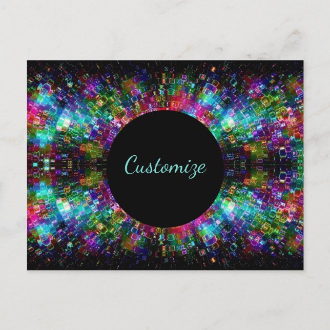 Carte postale spirale en verre brisé (Devant)