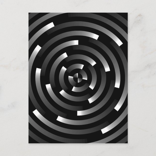 Carte Postale Spirales Abstraites A (Devant)