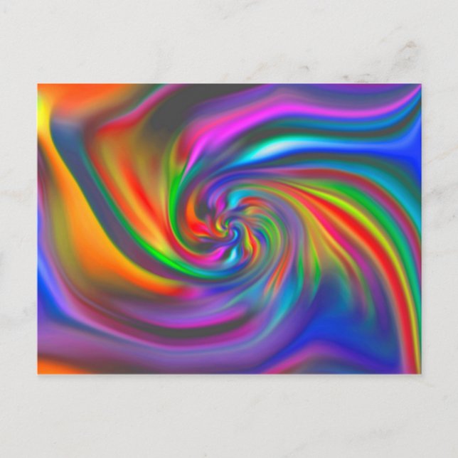Carte Postale Spirales Arrière - plans Abstraites Soft II (Devant)