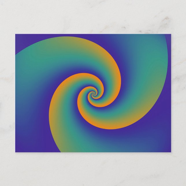 Carte Postale Spirales Arrière - plans Abstraites V (Devant)