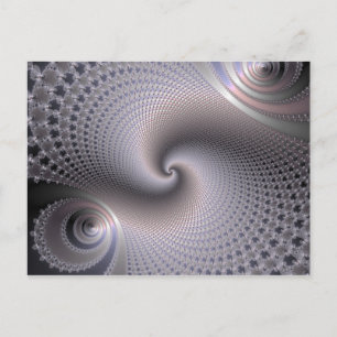 Carte Postale Spirales sans fin - Art Fractal