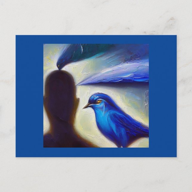 Carte Postale Spirit Animal Bluebird 2 (Devant)