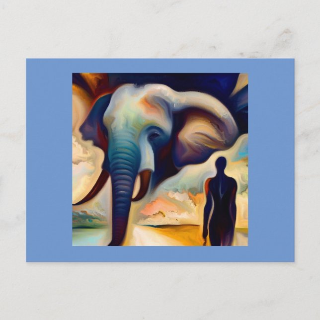 Carte Postale Spirit Animal Elephant 2 (Devant)