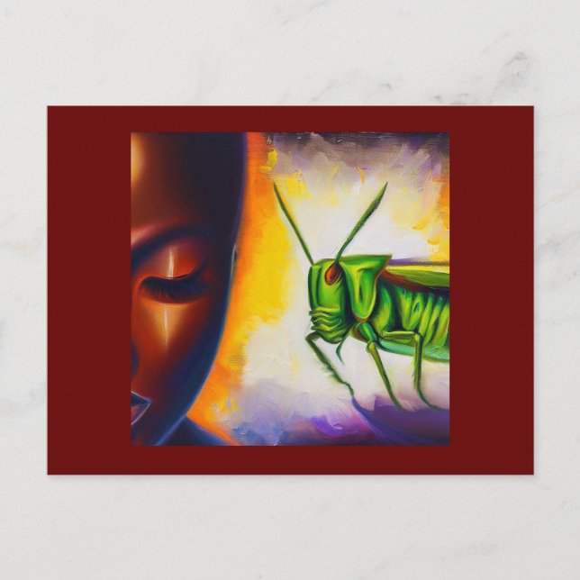 Carte Postale Spirit Animal Grasshopper 2 (Devant)