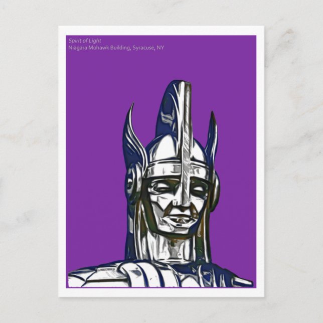 Carte Postale Spirit of Light, Niagara Mohawk Building, Syracuse (Devant)