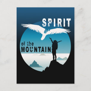 Carte Postale Spirit of the Mountain - Randonnée Girl