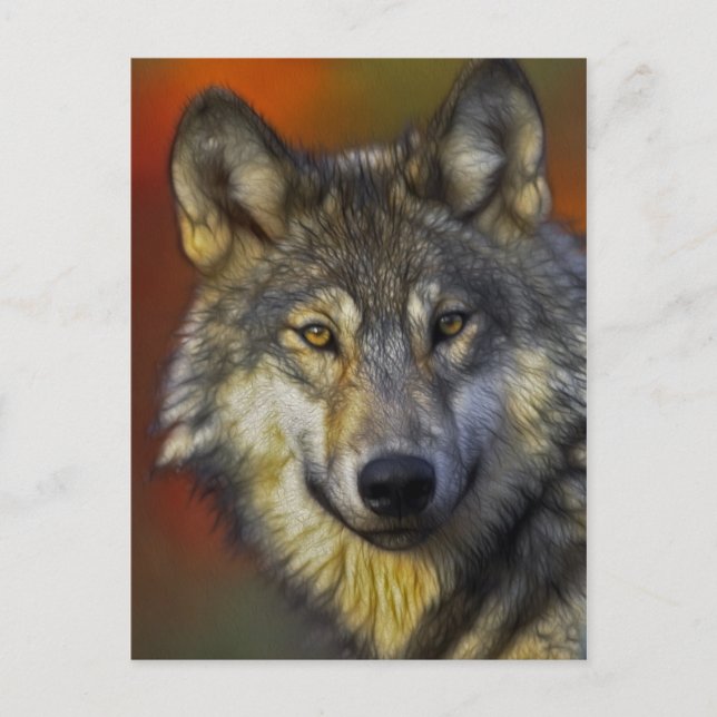 Carte Postale Spirit of the Wolf - Cadeaux photo de loup de Ther (Devant)