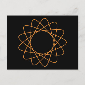 Carte Postale Spirographe orange