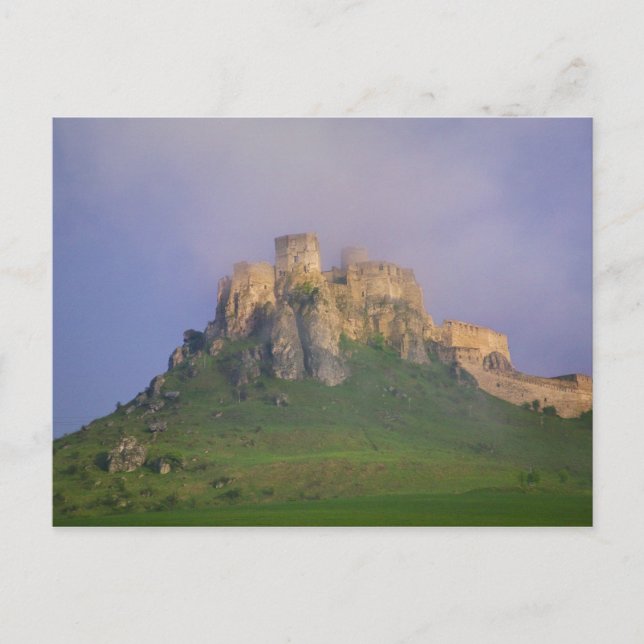 Carte Postale Spissky en brume, Slovaquie (Devant)