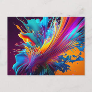 Carte Postale Splash couleur