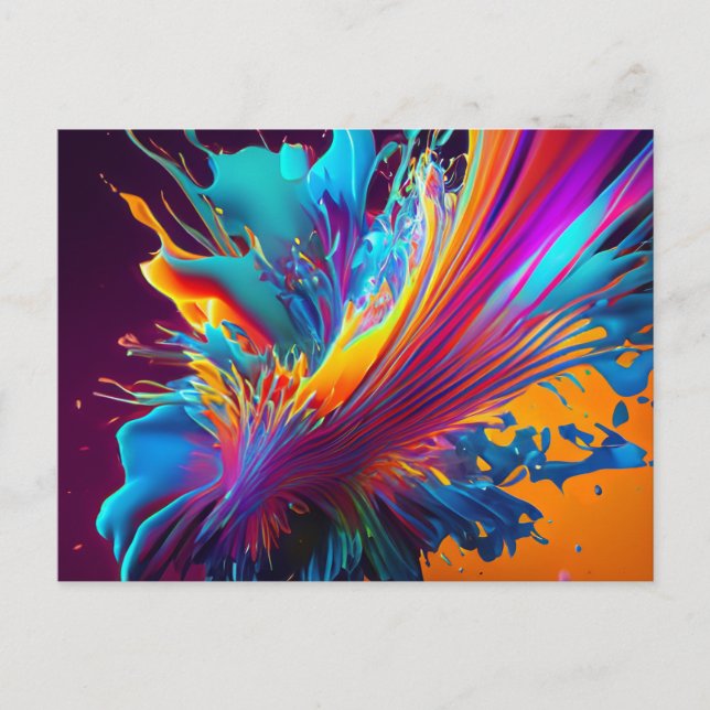 Carte Postale Splash couleur (Devant)