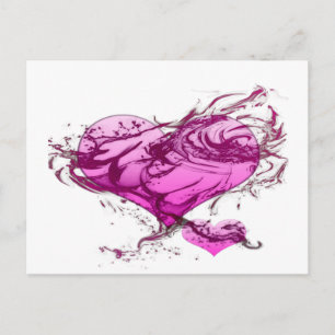 Carte Postale Splash du coeur