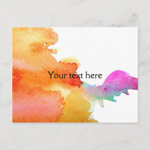 Carte Postale Splash of Watercolor