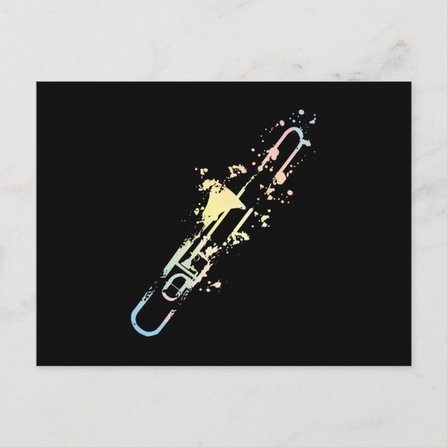Carte Postale Splash Trombone (Devant)